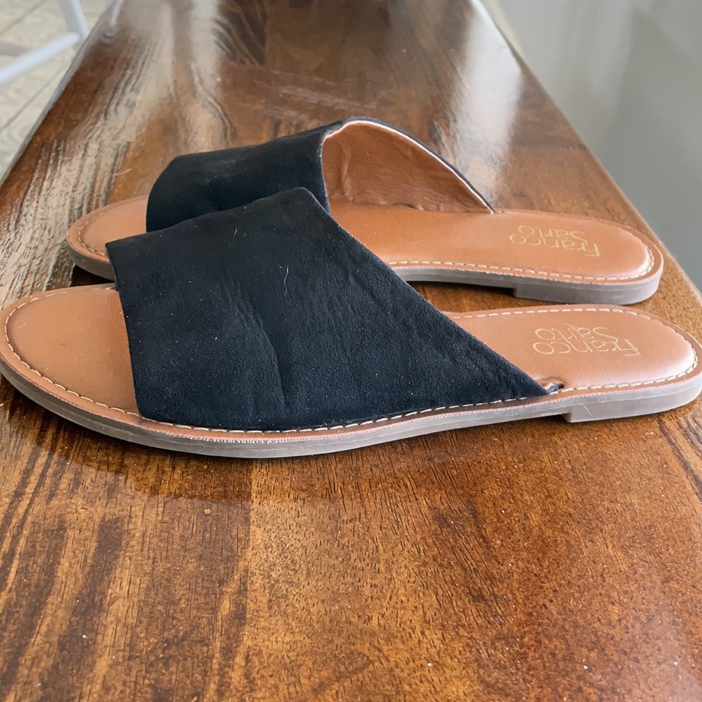 Black slide sandal Franco Sarto very comfortable - Picture 2 of 2